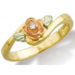 Genuine Diamond and Rose Ladies' Ring - by Landstrom's